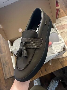 Vans Men's Tassel Slip-On Loafer in Dark Brown